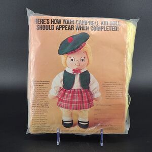 Campbell Soup Kid Scottish Girl Doll Kit Sealed Craft 1980 NOS
